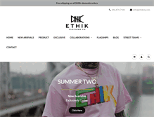 Tablet Screenshot of ethikny.com